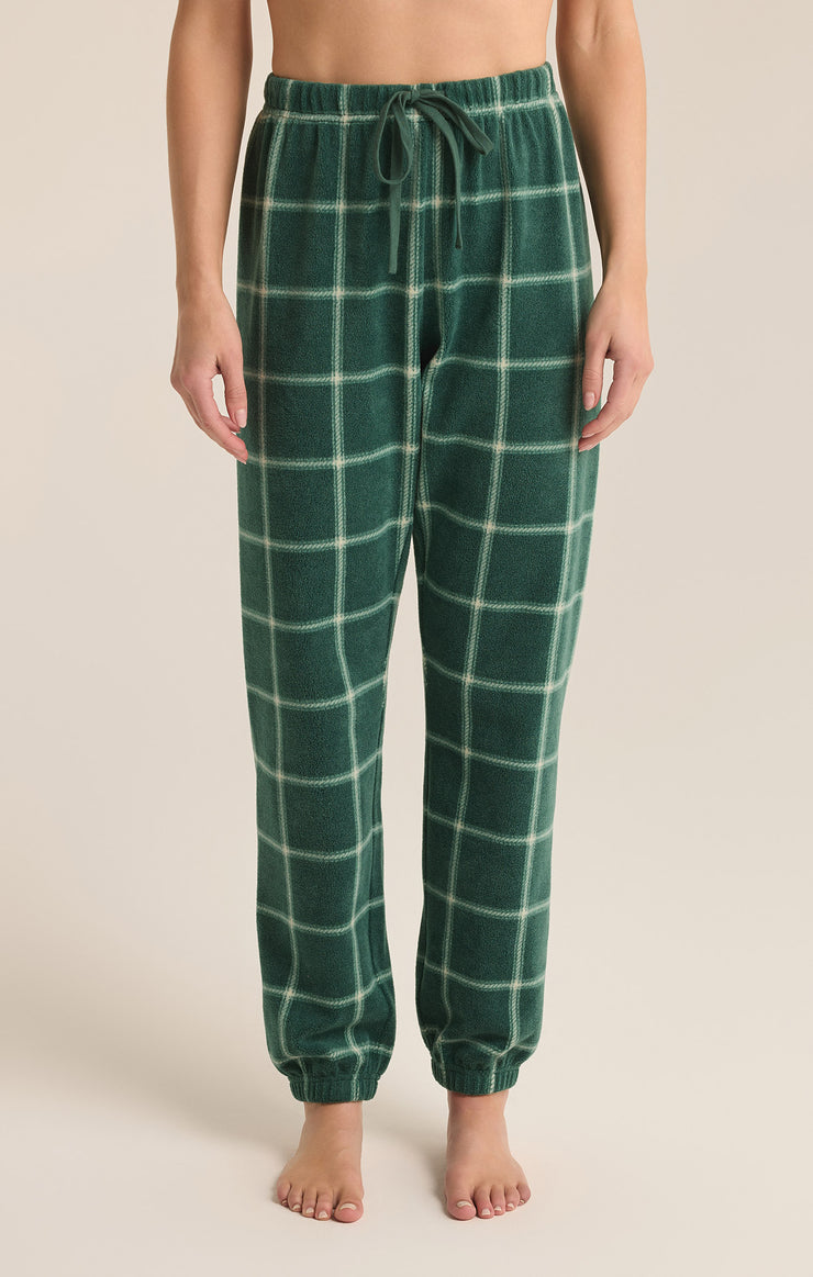 Noble Fir Plaid Jogger