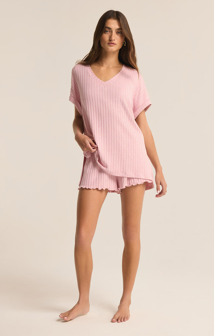 Dawn Smocked Rib Short