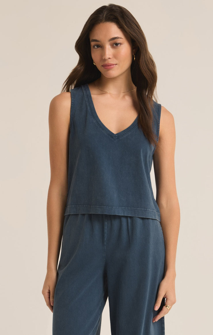 Midnight Sloane V-neck Top - FINAL SALE