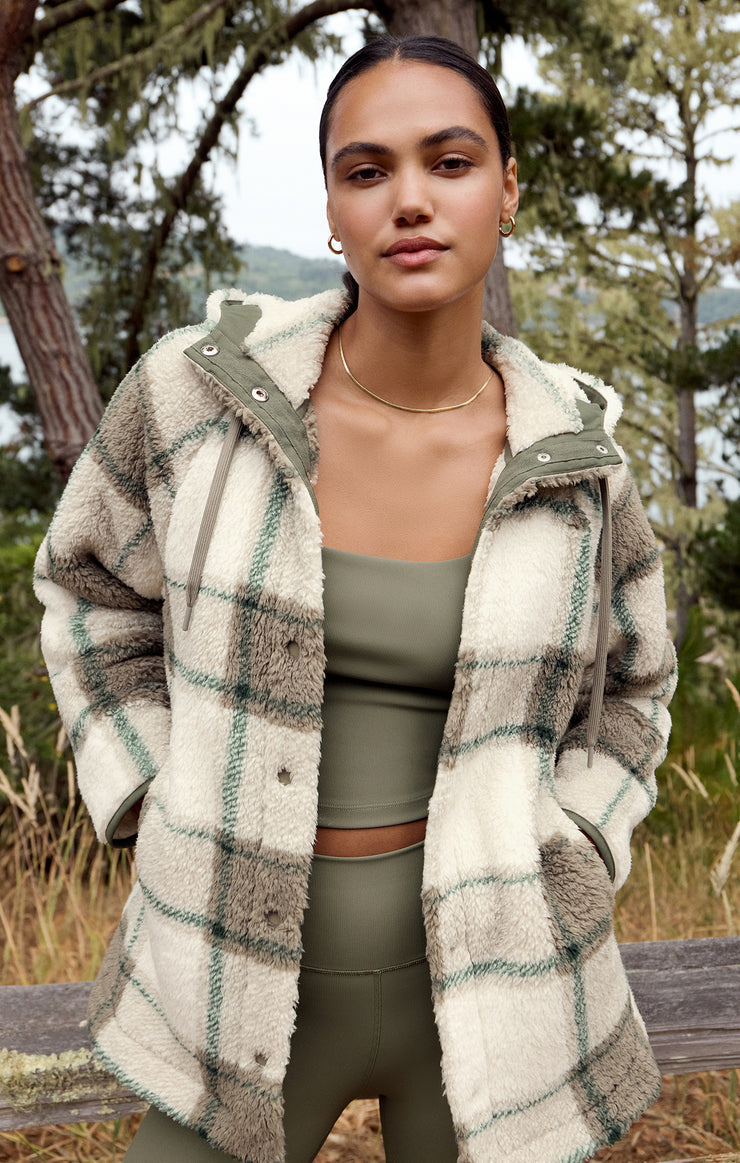 Winter Green Cross Country Plaid Jacket