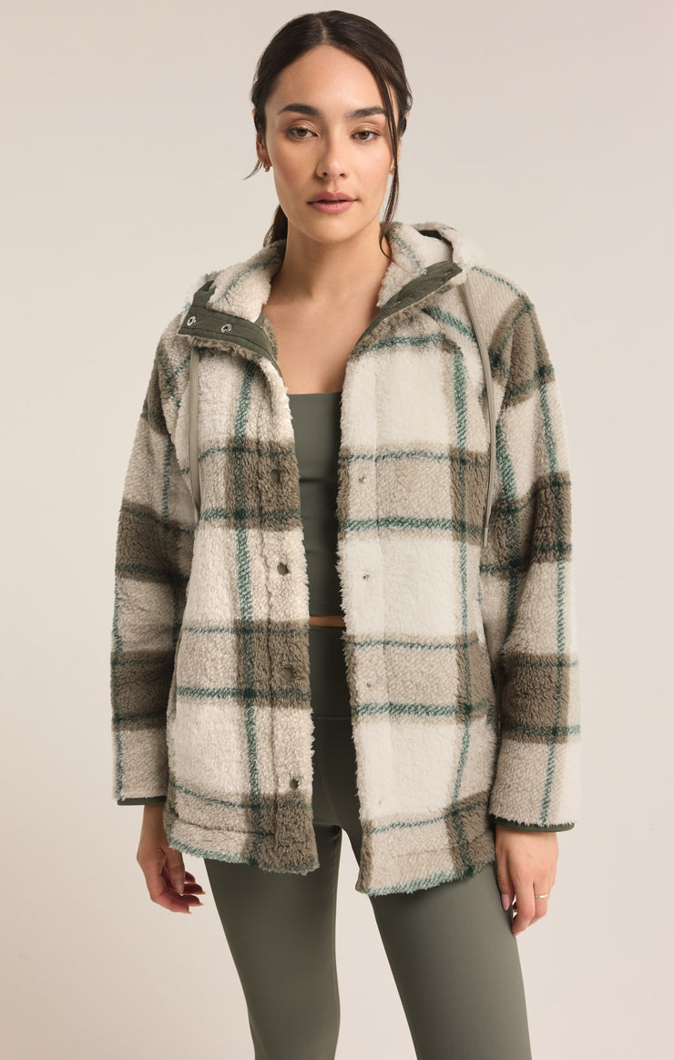 Winter Green Cross Country Plaid Jacket