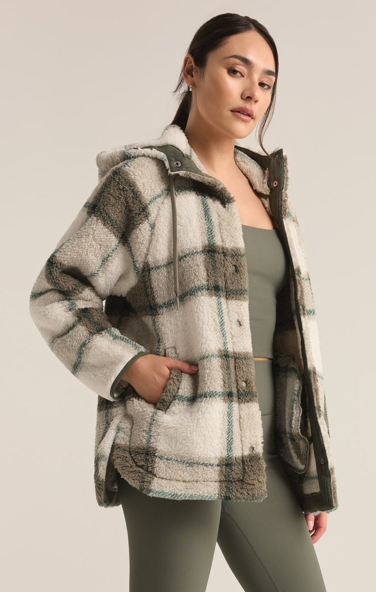 Winter Green Cross Country Plaid Jacket