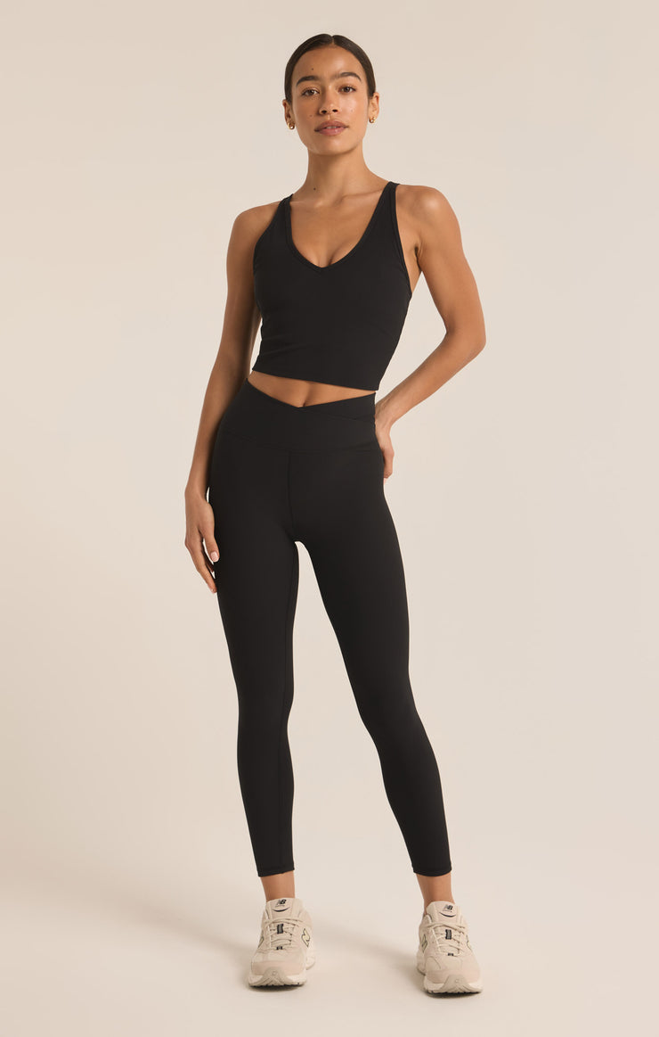 Black Circuit Cross Over 7/8 Legging