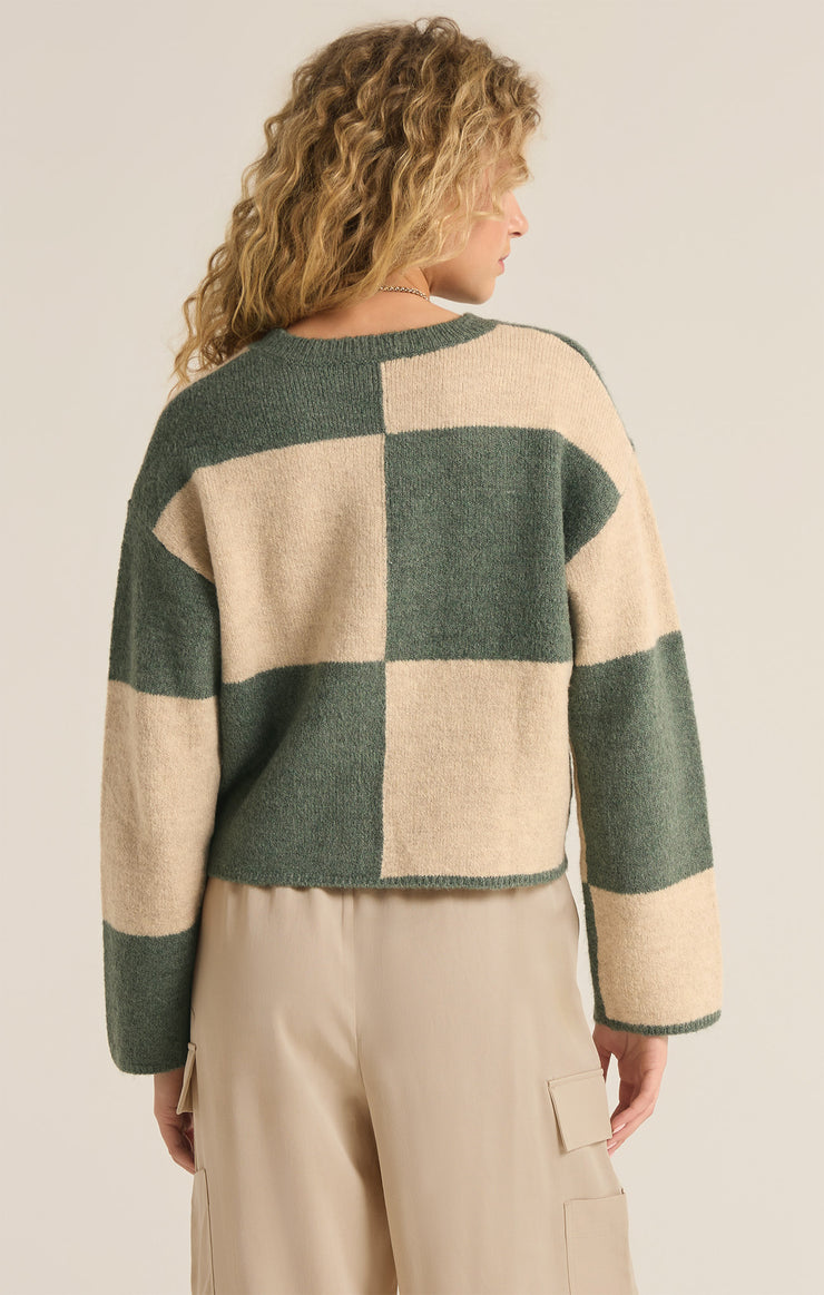 Rosi Palm Green Blocked Sweater