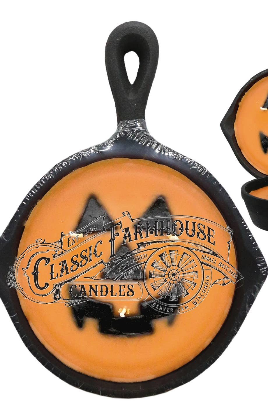 Jackolantern 8 oz Cast Iron Pan Candle