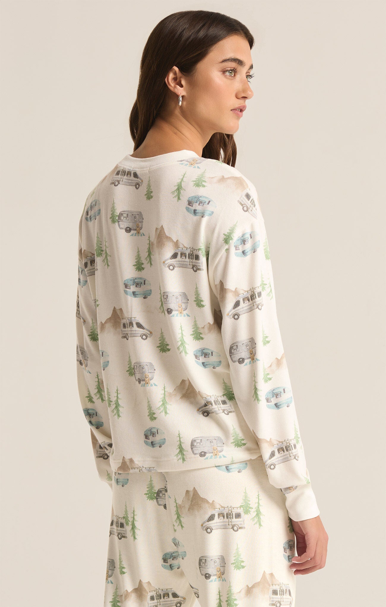 Park It Longsleeve Bone Top