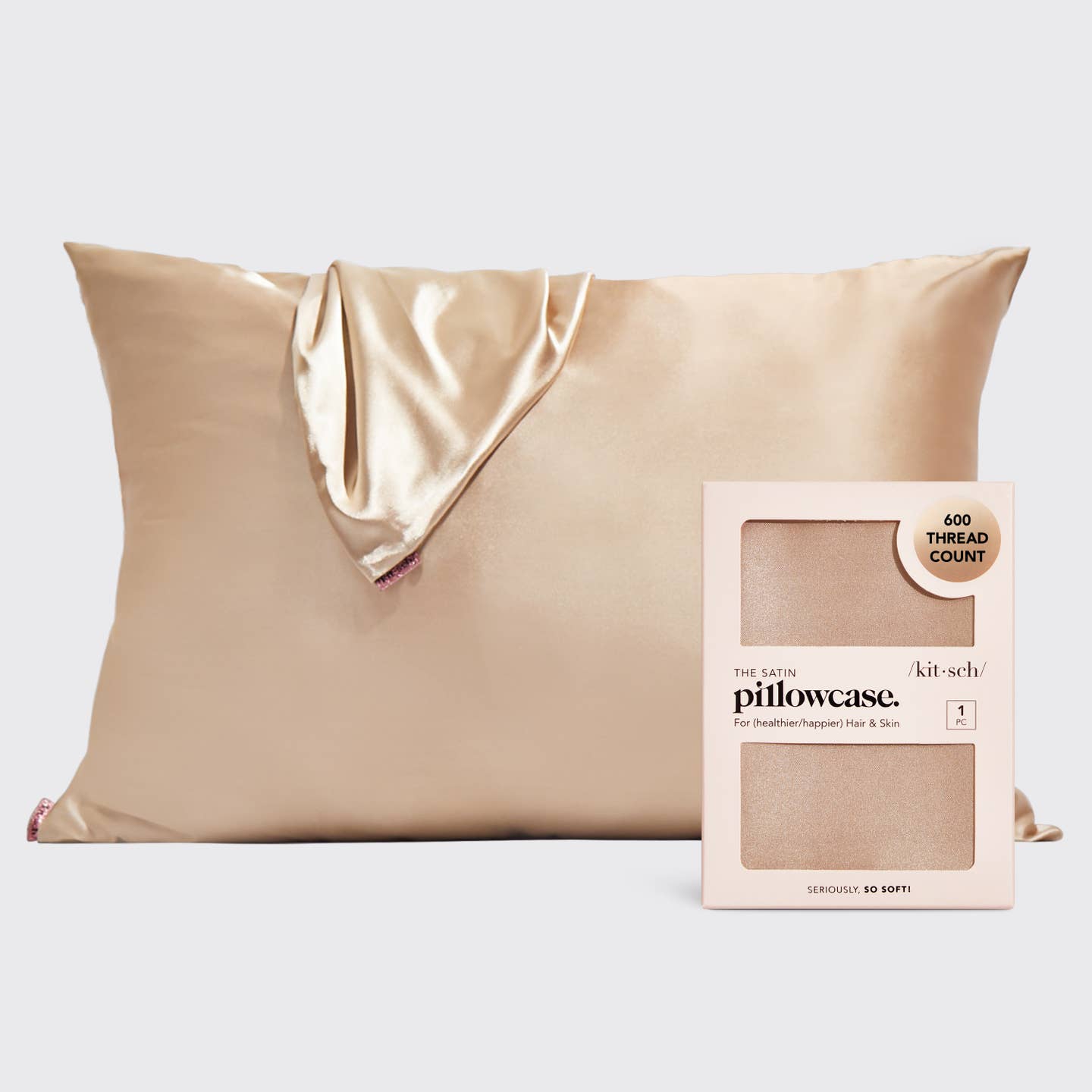 Standard Satin Pillowcase - Champagne - FINAL SALE