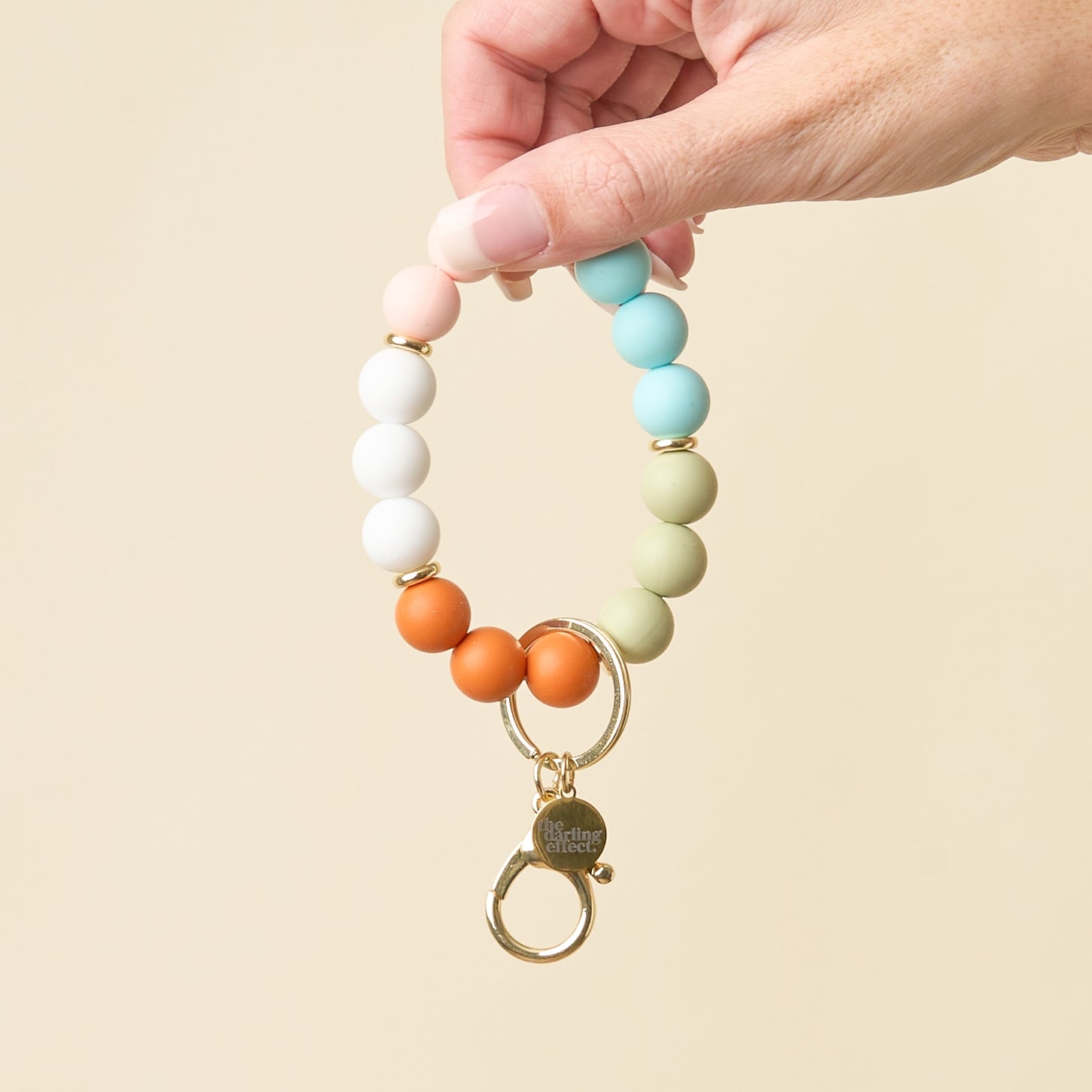 Hands-Free Keychain Wristlet - Happy Place