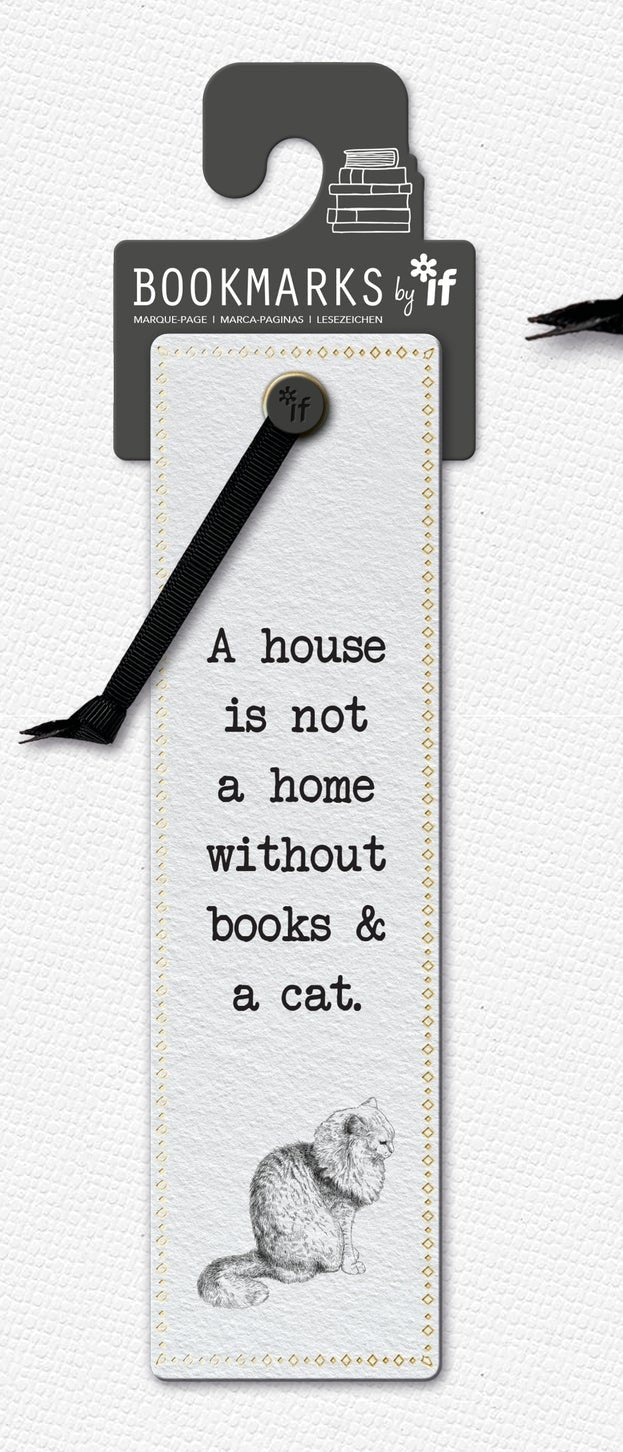 Books & A Cat Bookmark