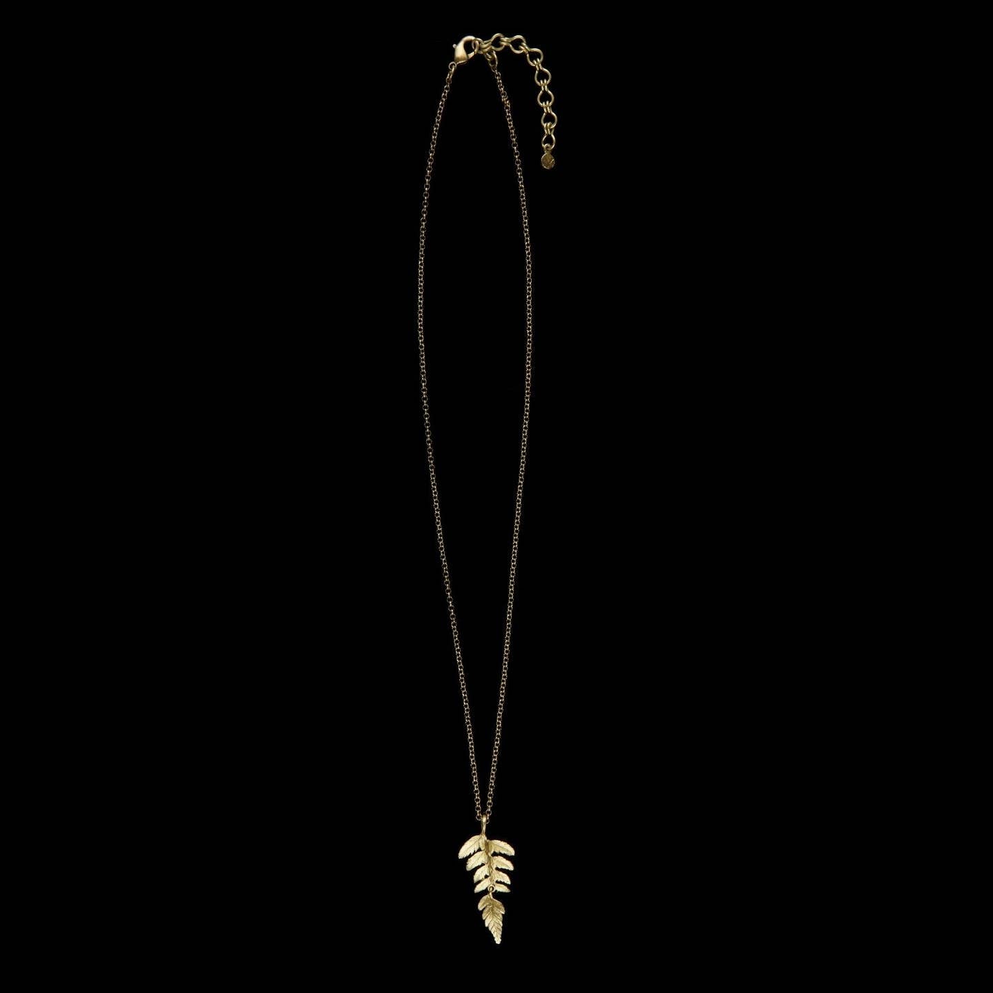 Fern Pendant On Chain - 18" Adj.