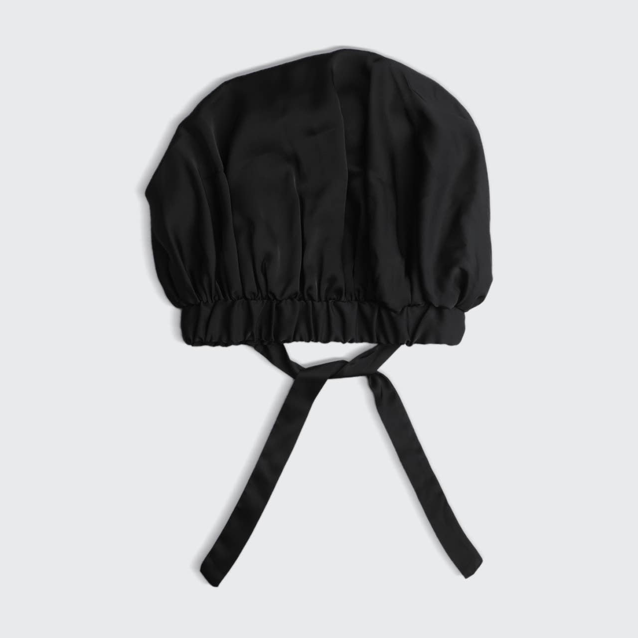 Satin Sleep XL Adjustable Bonnet - Black - FINAL SALE