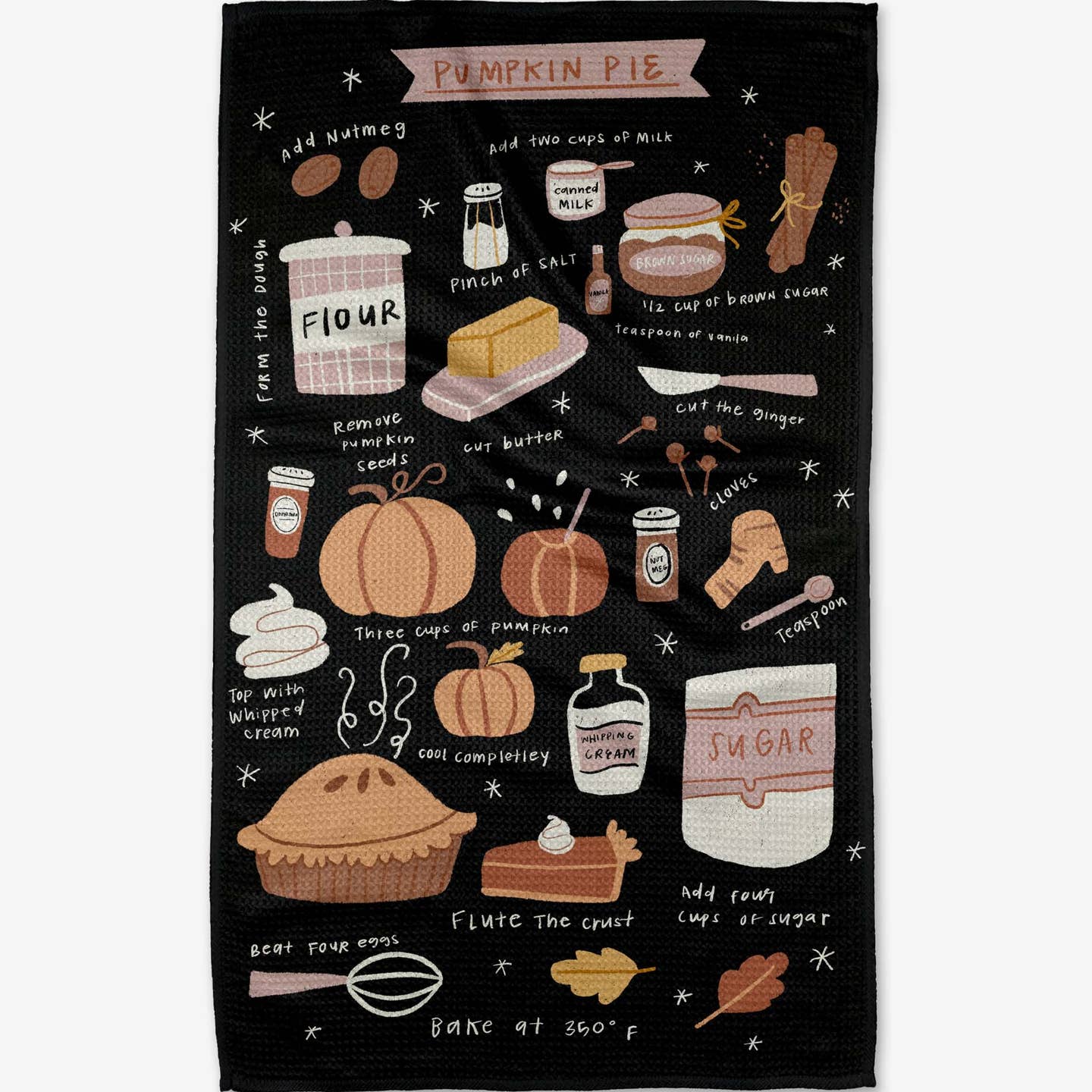 Pumpkin Pie Tea Towel