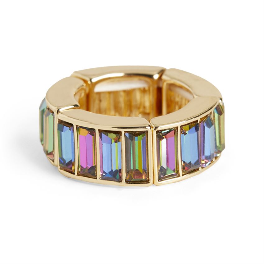 Mirabella Gold/Multi Stretch Ring