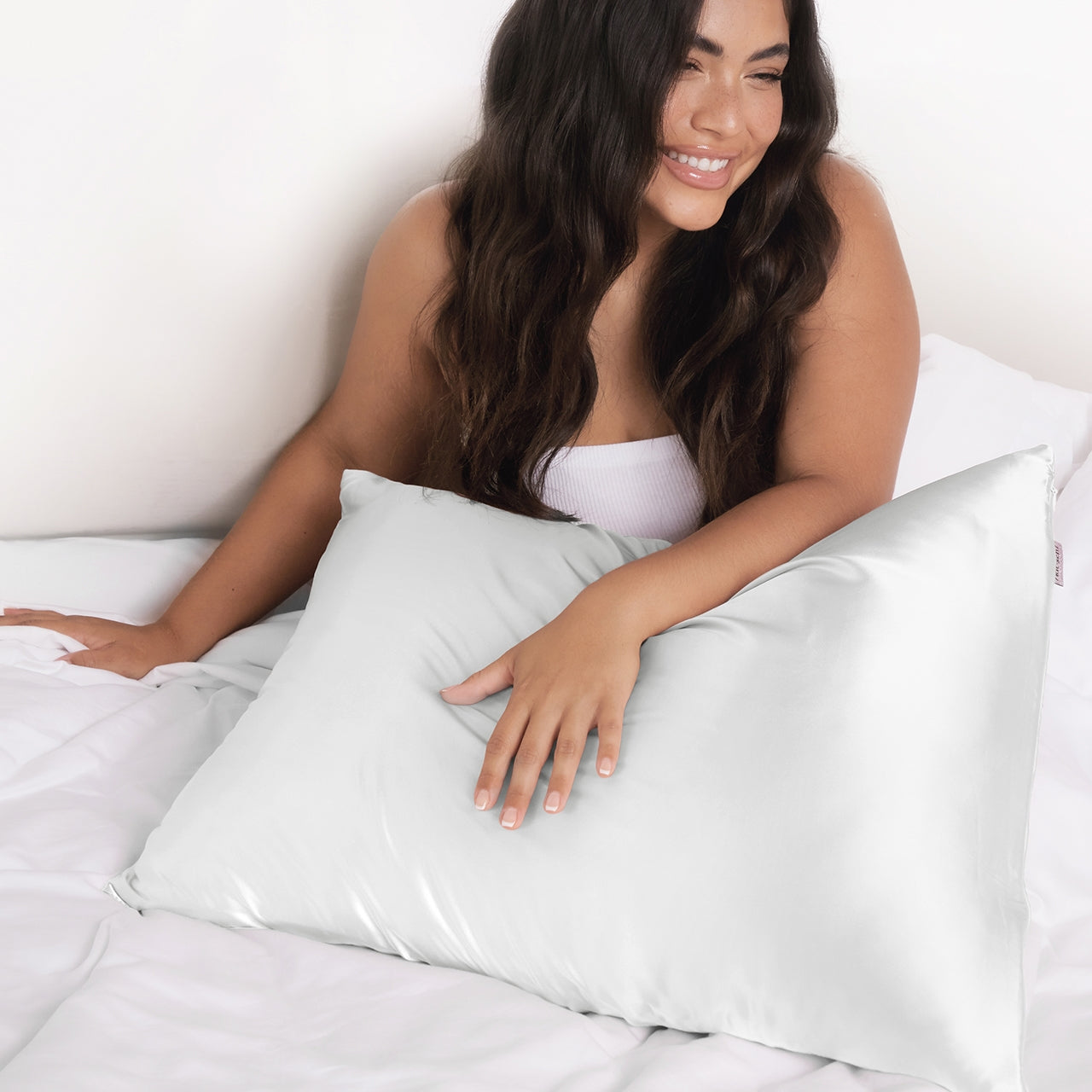 Satin King Pillowcase - Ivory