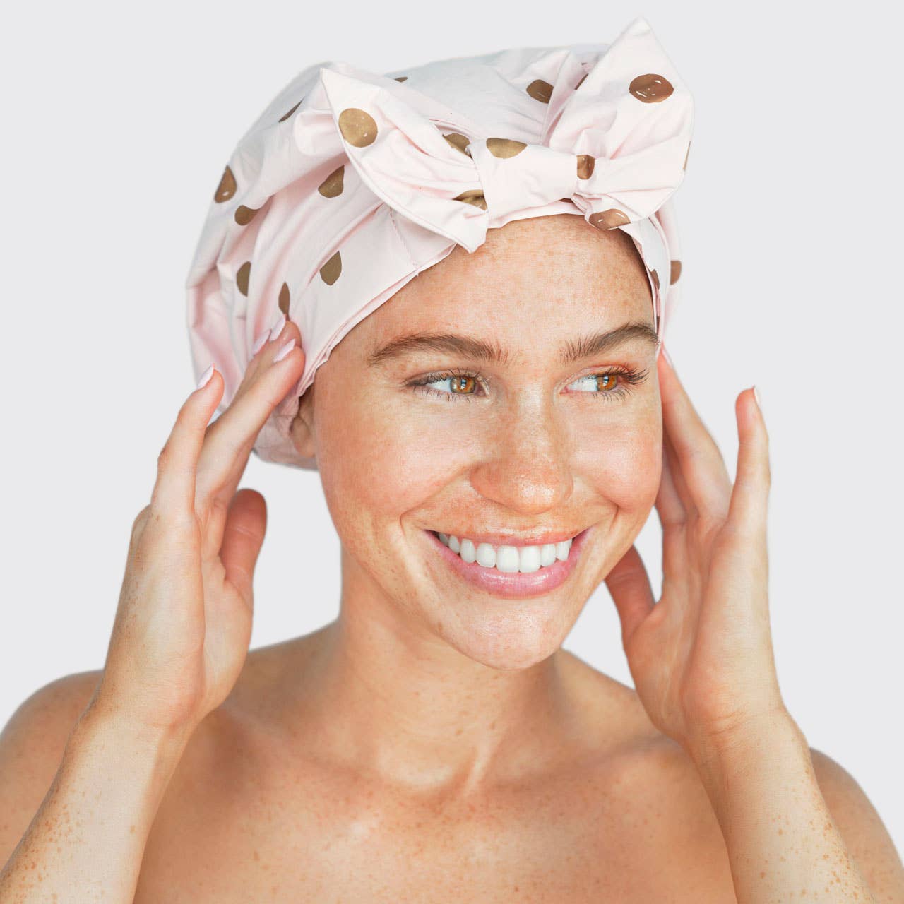 Blush Dot Kitsch Shower Cap - FINAL SALE