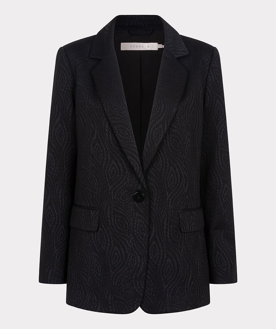 Black Jacquard Blazer