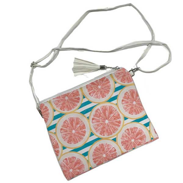 Grapefruit Print Crossbody Pouch - FINAL SALE