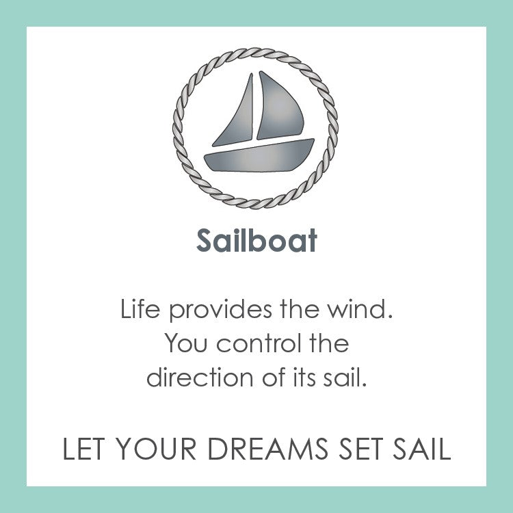 Sailboat Silver Periwinkle Small