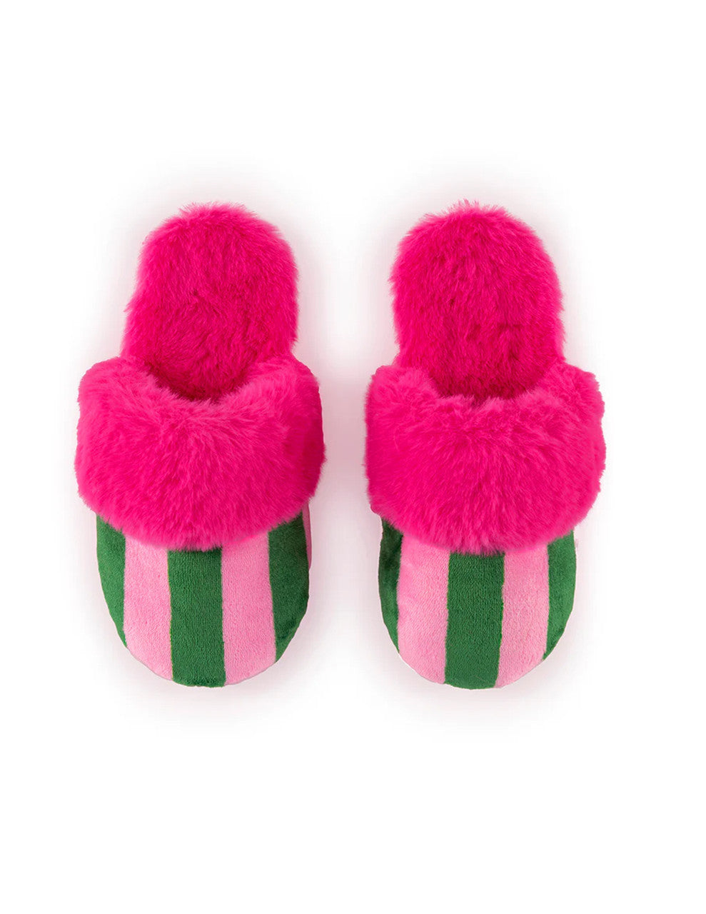 Felicity Pink Stripe Slippers