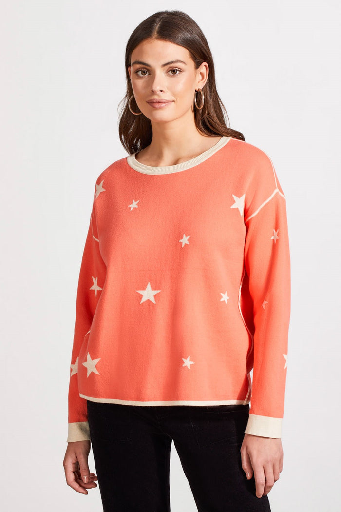 Azalea Reversible Cotton Crew Neck Sweater - FINAL SALE