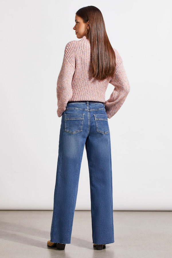 Sweet Blue Sophia Curvy Hugging Wide Jeans - FINAL SALE