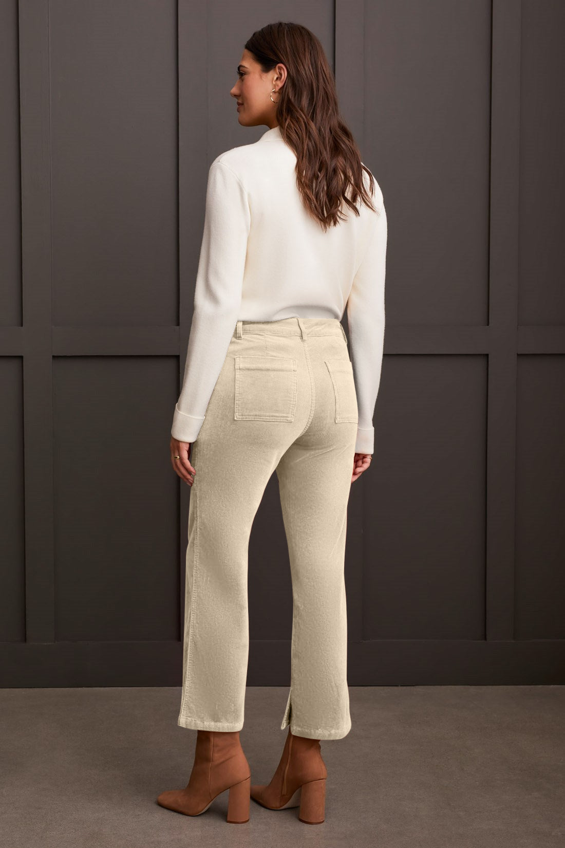 Stretch Corduroy Straight Leg Pant - FIVE COLORS AVAILABLE