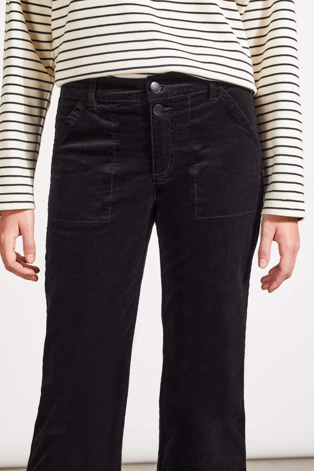 Stretch Corduroy Straight Leg Pant - FIVE COLORS AVAILABLE