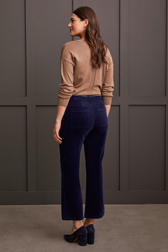 Stretch Corduroy Straight Leg Pant - FIVE COLORS AVAILABLE