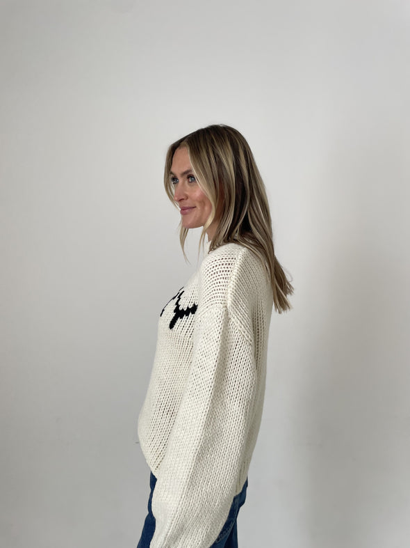 MERRY Ivory Chunky Winter Knit