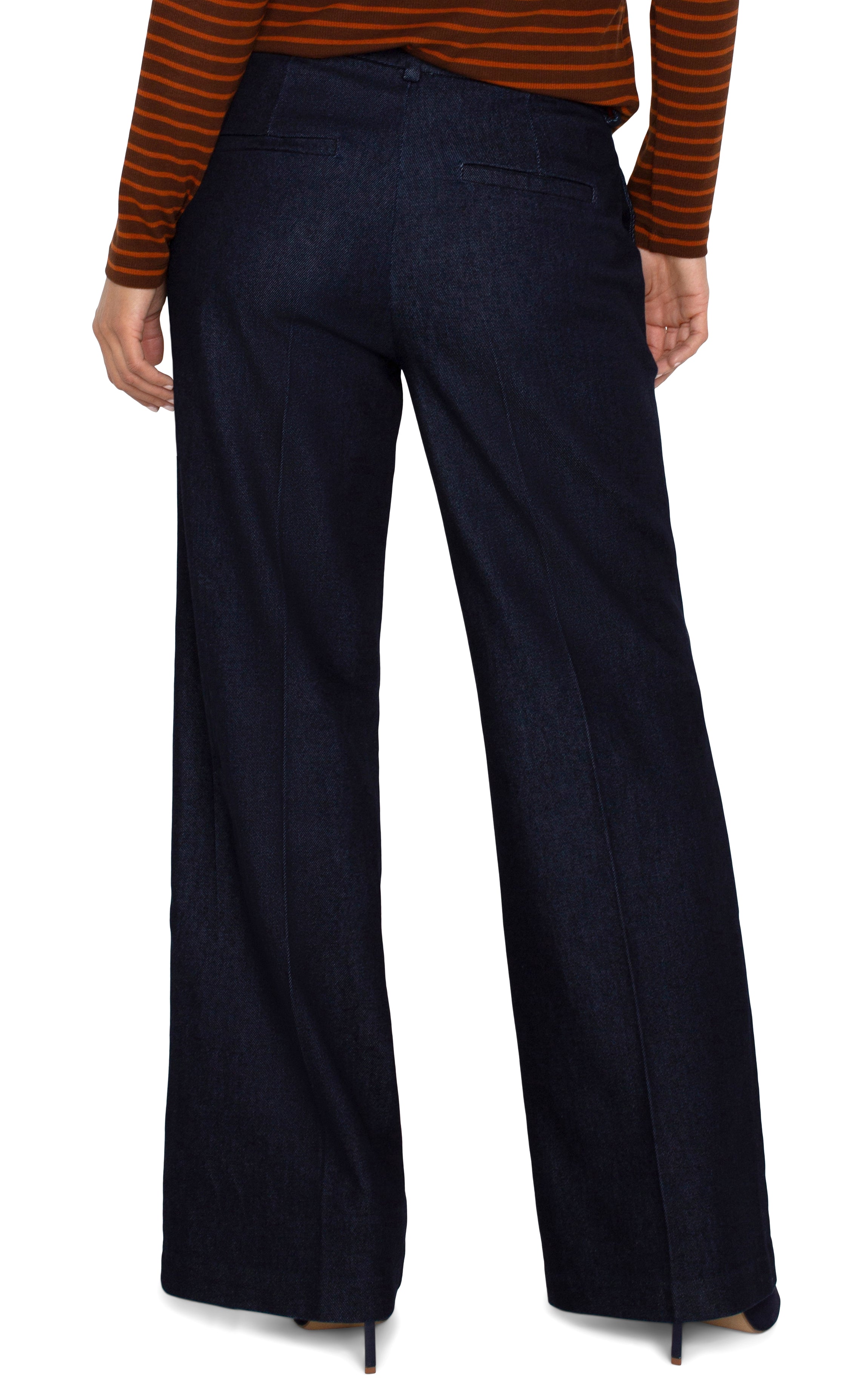 Indigo Rinse Kelsey Wide Leg Trouser 31"