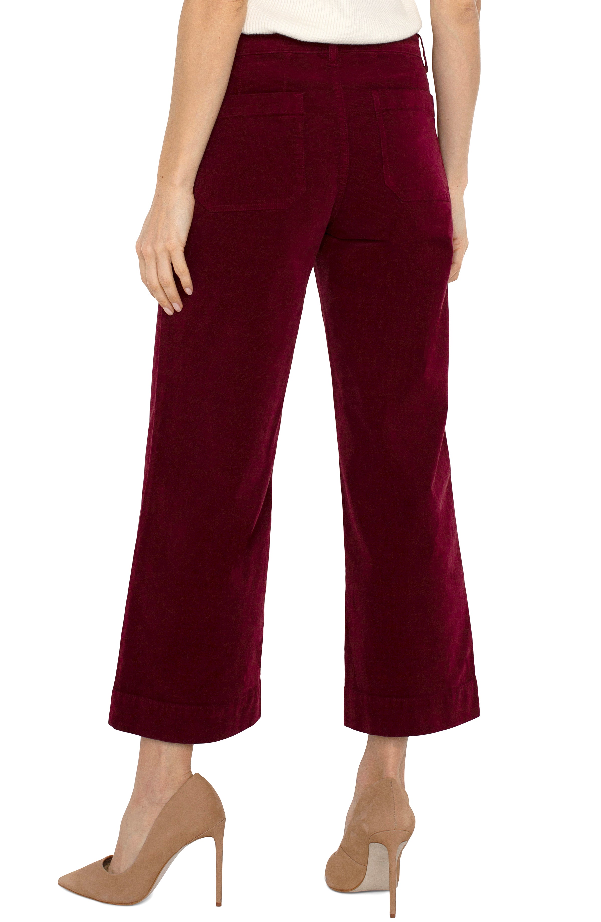 Ruby Corduroy Crop Wide Leg 27"